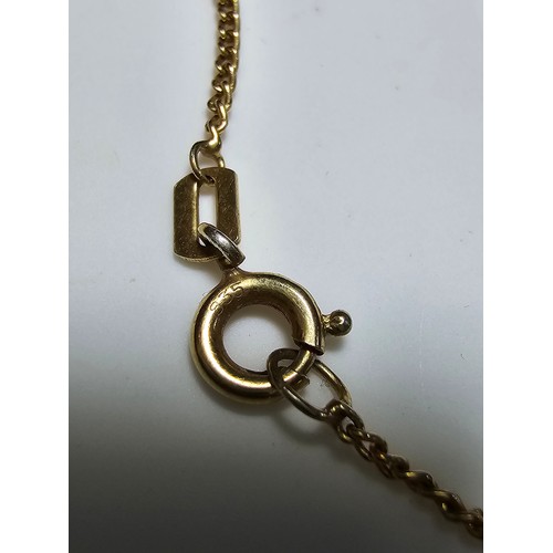 333 - An unusual 20ct. yellow gold neck chain (tested) in good clean condition, boxed. Marked 835 to clasp... 