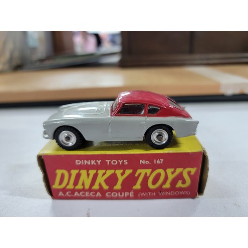 87 - Boxed Dinky Diecast model car - A.C.Aceca Coupe No. 167.