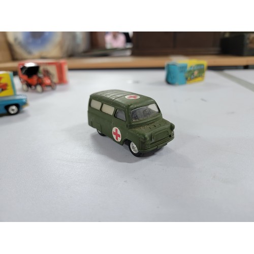 89 - Qty 3x boxed diecast model cars which include Corgi Bedford Military Ambulance No.414 (original box)... 