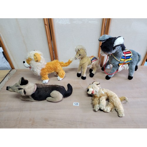 125 - A collection of 5x vintage Merrythought plush toys, all dating from the 1960's inc a small Palomino ... 