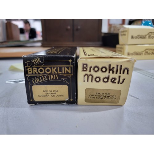 96 - 2x Quality As New Boxed Brooklin Diecast Model Vehicles which include BRK. 8 1940 Chrysler Newport D... 