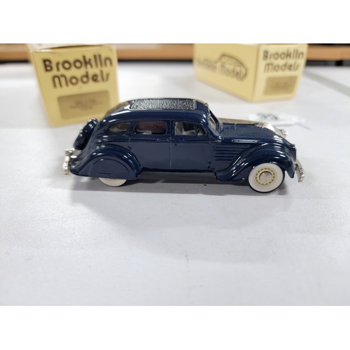 99 - 2x Quality As New Boxed Brooklin diecast model vehicles which include BRK. 7 1934 Chrysler Airflow 4... 