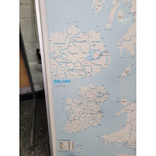 138 - Large frame map of the British Isles dated 1994 by the executive planning series for marketing and s... 