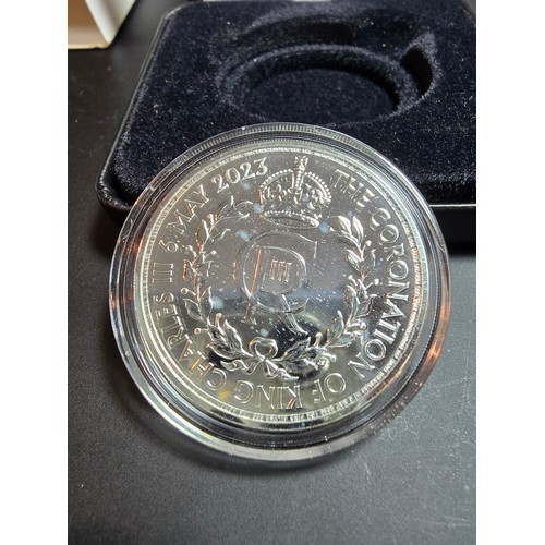 240 - A jubilee mint the UKs Coronation of King Charles III silver 1oz uncirculated coin denomination £2, ... 