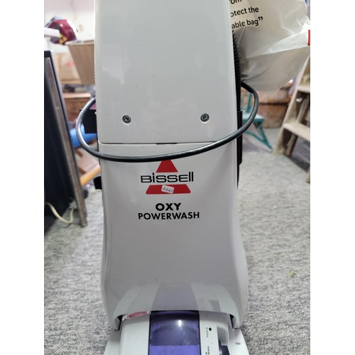 176 - Good quality Bissell Oxy power wash carpet cleaner with accessories and instructions