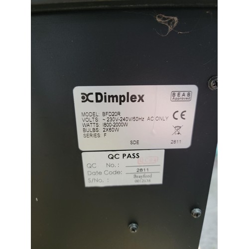 180 - A good quality Dimplex electric heater, with back light in good overall condition model BFD20R