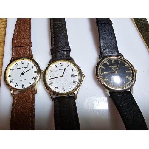 249 - A collection of 12x various wristwatchs to include a good Philip Mercia quartz watch, a ladies Seiko... 