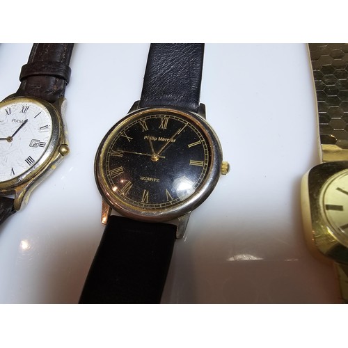 249 - A collection of 12x various wristwatchs to include a good Philip Mercia quartz watch, a ladies Seiko... 