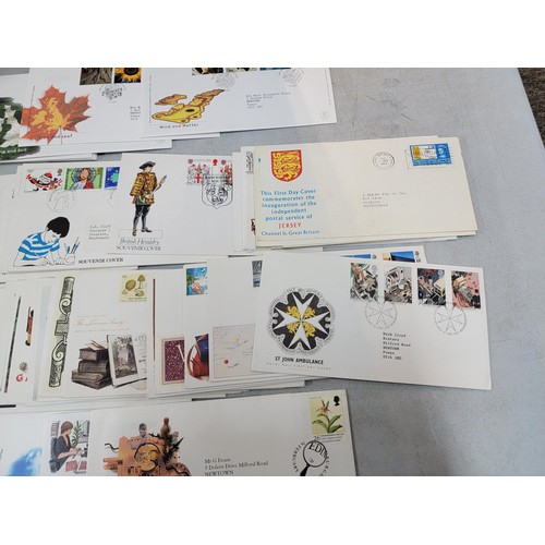 211 - Box containing a large quantity of first day covers inc British gardens, British fairs, St Johns Amb... 