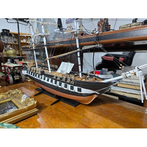 365 - Large and impressive scratch built model ship the USS Constellation extremely detailed and accurate ... 