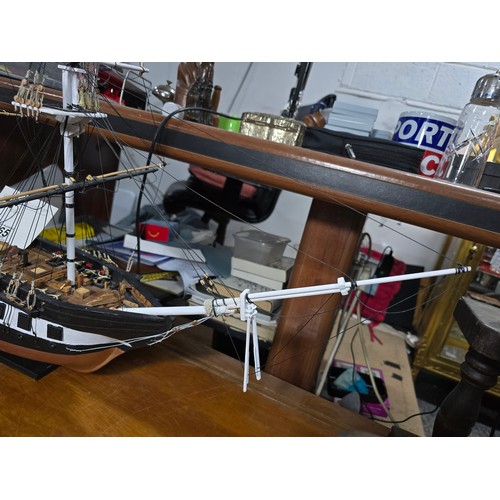 365 - Large and impressive scratch built model ship the USS Constellation extremely detailed and accurate ... 