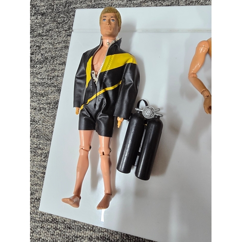 73 - Early 1960's 4x Palitoy Action man figures, includes the earliest 1st & 2nd series figures (see phot... 