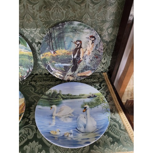 432 - one box and one bag of 12 danbury mint limited edition plates wedgwood plate with COA and a calender... 