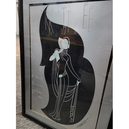 440 - ERTE series exhibition poster by Mirage Editions for the Grosvenor gallery London foil edition signe... 