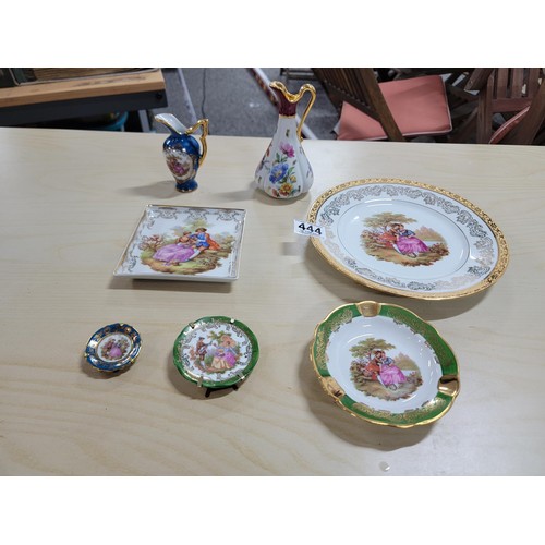 444 - Quantity of 7x pretty Limoges pieces