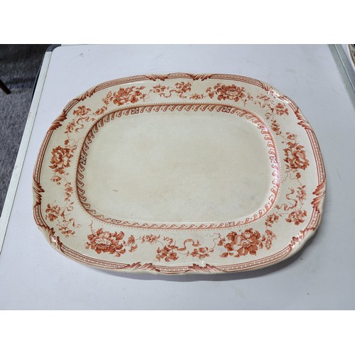 450 - 3x antique meat platters/chargers.