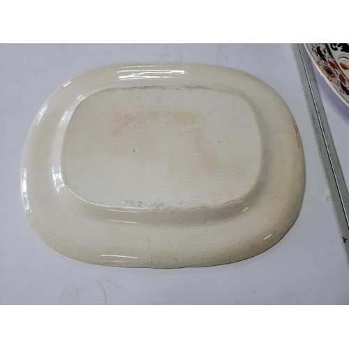 450 - 3x antique meat platters/chargers.