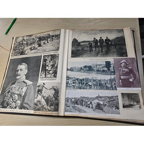 388 - Good antique very comprehensive large scrap book covering many important events and people throughou... 