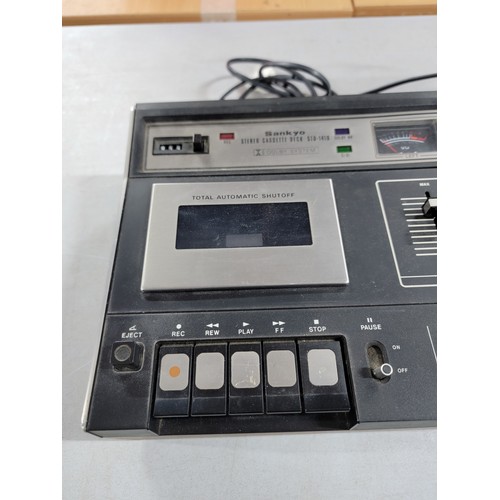 9 - A Sankyo tape deck model STD-1410 with dolby sound