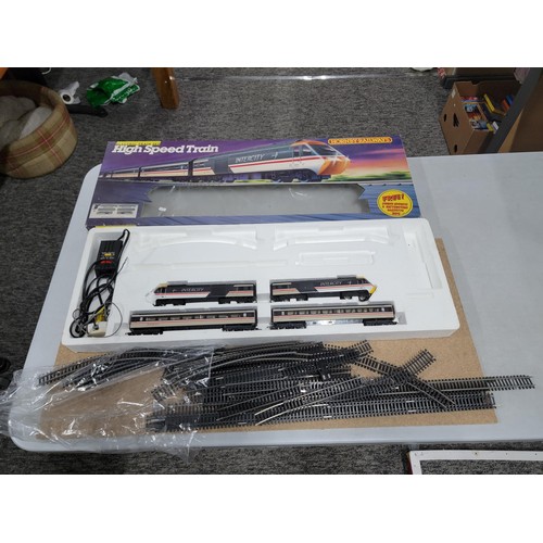 38A - Boxed Hornby High Speed electric train set (Intercity), box in need of attention