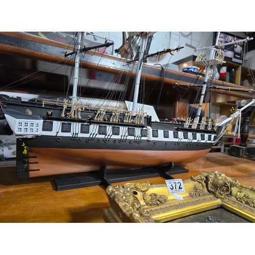 276 - Large and impressive scratch built model ship the USS Constellation extremely detailed and accurate ... 