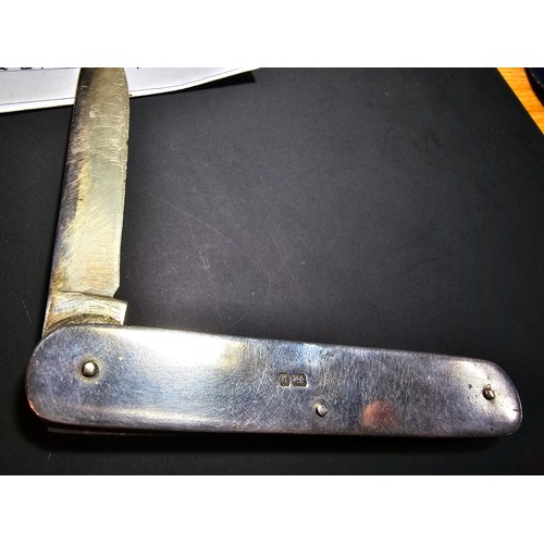 237 - *All proceeds go to charity on this lot*
A very rare maritime related hallmarked silver fruit knife ... 