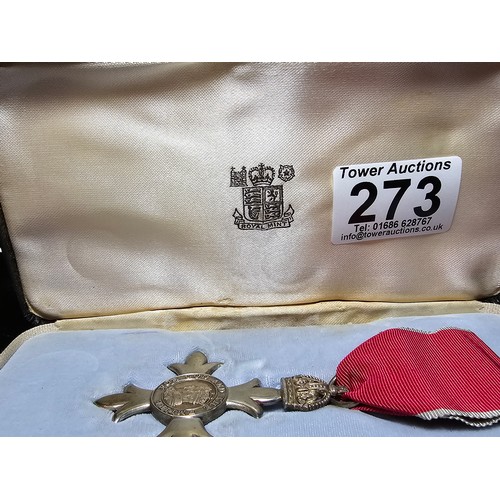 273 - A rare Most Excellent Order of the British empire MBE medal Royal mint in its original case and in e... 