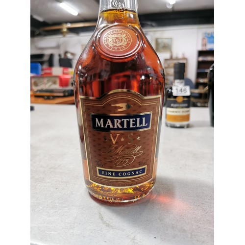 146 - New & sealed bottle Martell V.S Fine Cognac 70cl, Fletchers Tawny Port 20cl and Tia Maria Coffee Liq... 