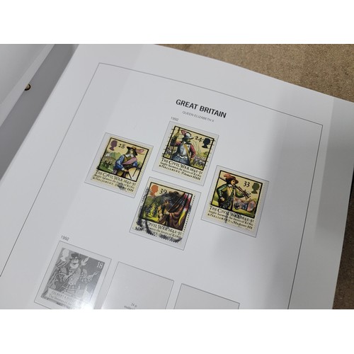 90 - A Stanley Gibbons DAVO stamp albums Vol 1 and Vol 3. in good order containing a large variety of sta... 