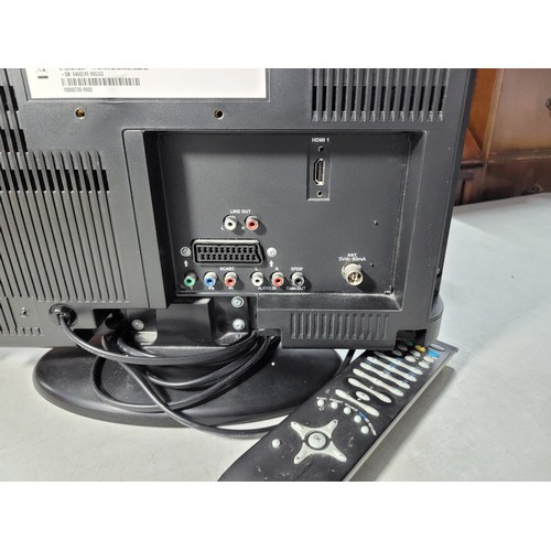 106 - Alba television with a 16in screen ideal for caravans, model  LCDW16HF complete with power cable and... 