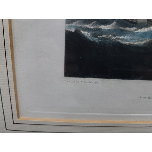 117 - 2x good quality framed and glazed Maritime hand coloured engravings from Gems of Art Collection inc ... 