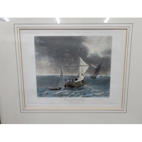 117 - 2x good quality framed and glazed Maritime hand coloured engravings from Gems of Art Collection inc ... 