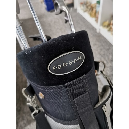 3 - Forgan stand bag along with Ping Eye 2 irons and Ping Eye 2 Woods to include 3, 6, 8, Iron and Sand ... 