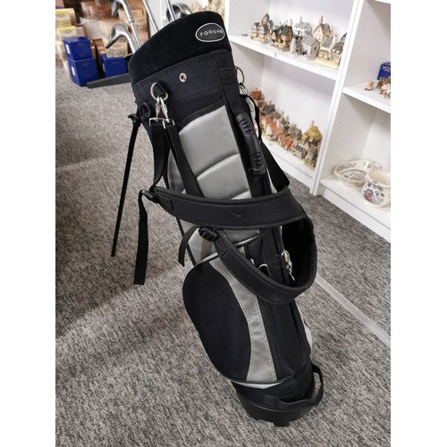 3 - Forgan stand bag along with Ping Eye 2 irons and Ping Eye 2 Woods to include 3, 6, 8, Iron and Sand ... 