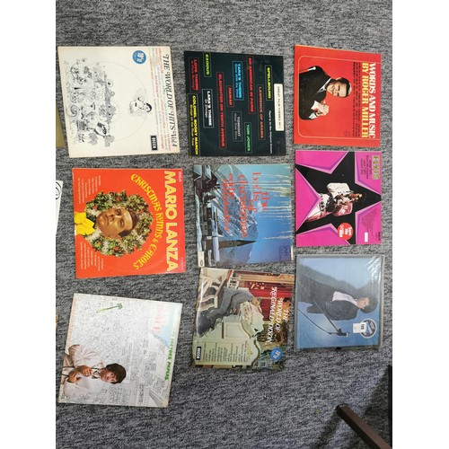 13 - Large qty of various vinyl records LPs.