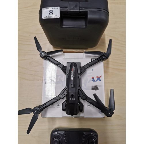 8 - DRONEMAX intelligent aerial photography drone, complete with controller, original hardcase and outer... 