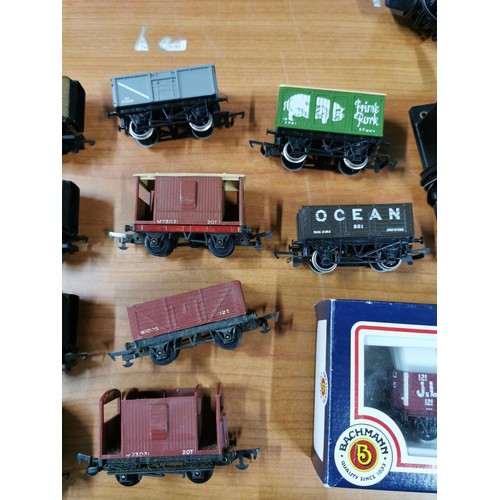 20 - Qty of model railways items to include locomotives, cars, rolling stock, coaches, train controller e... 