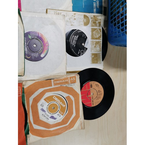 33 - A quantity of 45rpm records including various artists on bands.