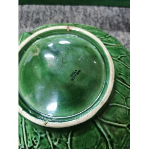 44 - Large qty of various collectable china and ceramic items to include large cabbage leaf formed bowl, ... 