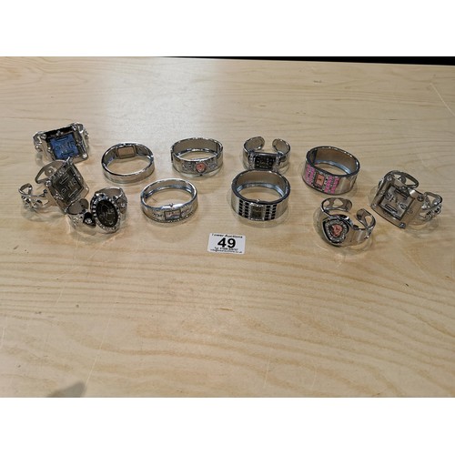 49 - Qty of ladies bangle quartz watches, including some good statement watches. The watches will require... 