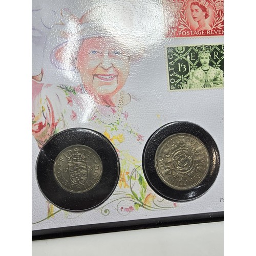 128 - A complete Jubilee mint collection The Queen Elizabeth II Coronation anniversary 10 coin cover which... 