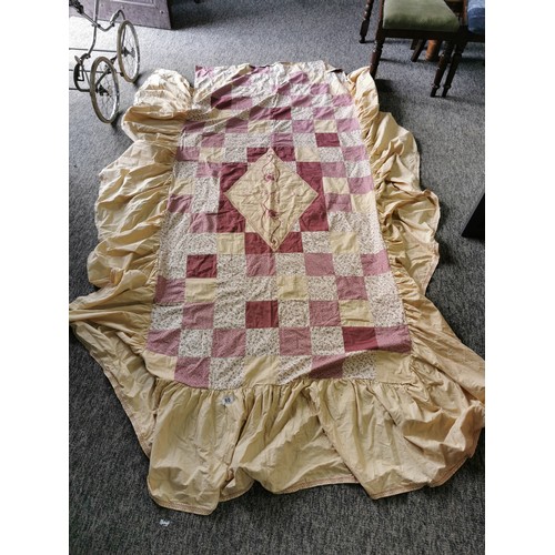 80 - Laura Ashley patch work childs bed cover (single) from 1975 in good overall condition.