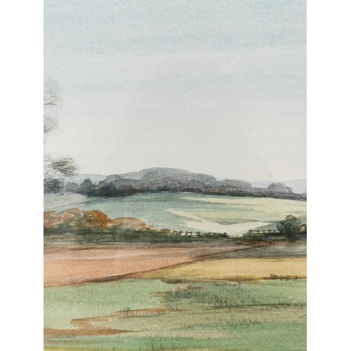 90 - Original gilt framed and glazed watercolour signed by artist Tom Taylor, titled Wiltshire. Beautiful... 