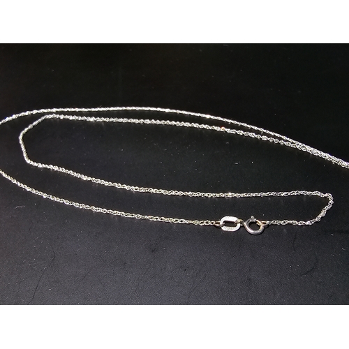 168 - A Good 9ct white gold long 20