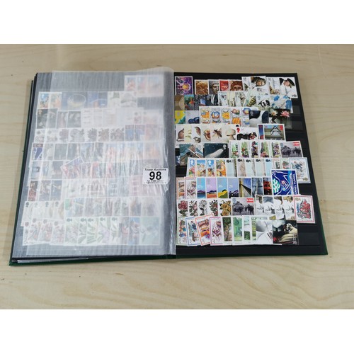 98 - Stamp album filled with good quantity of British stamps