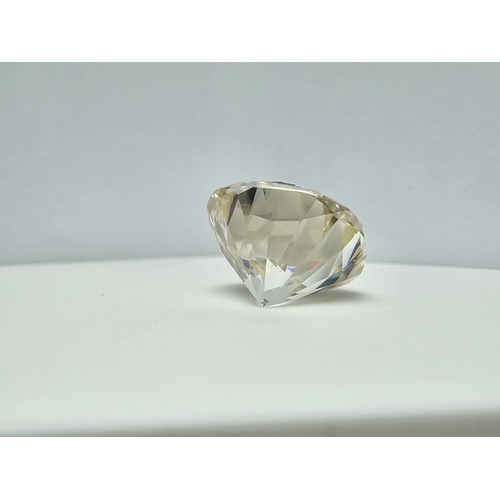 229 - A stunning rare and large cushion cut 7ct moissanite diamond with a size of 11mm x 11mm with full re... 