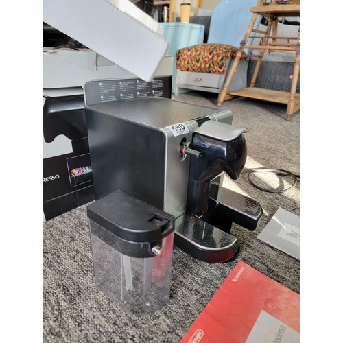 72 - Nespresso coffee machine boxed in good condition model number EN 680.M complete with its instruction... 