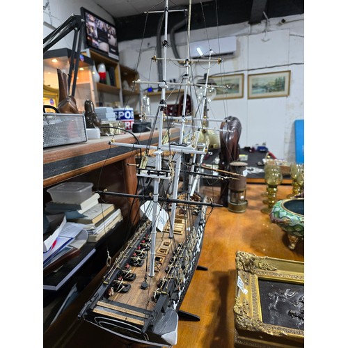 8 - Large and impressive scratch built model ship the USS Constellation extremely detailed and accurate ... 