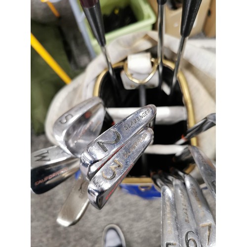 1 - A full set of Slazenger California golf irons along with 2x Slazenger California wedges, a Slazenger... 