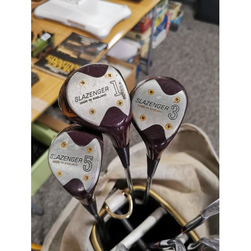 1 - A full set of Slazenger California golf irons along with 2x Slazenger California wedges, a Slazenger... 